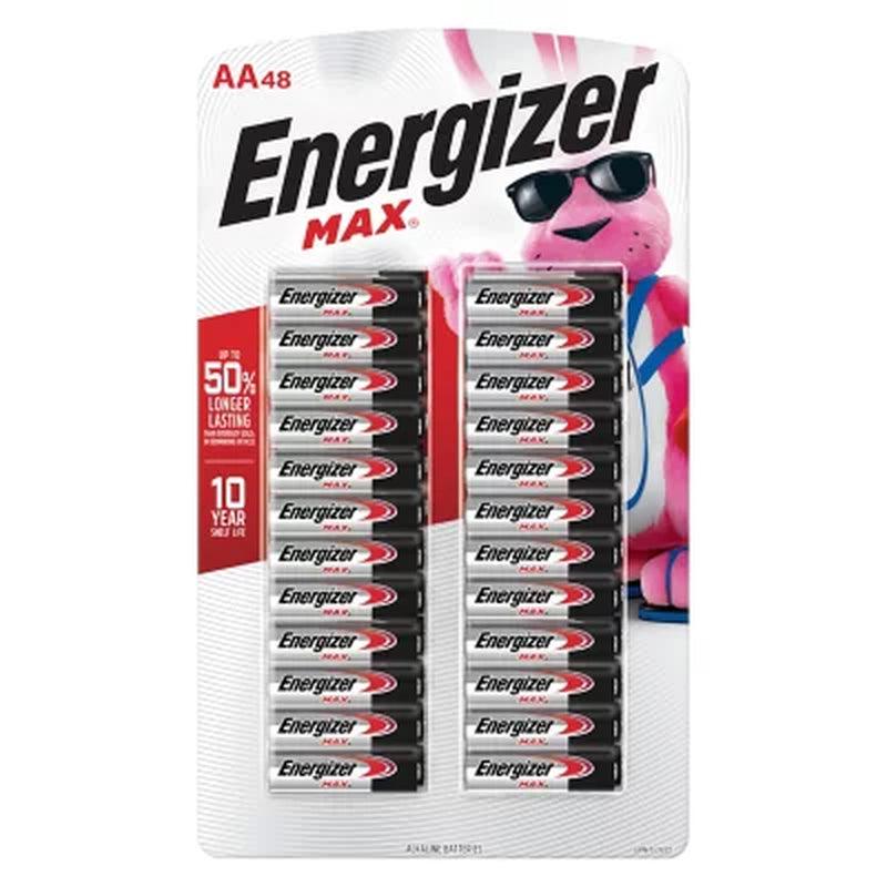 Energizer MAX AA Alkaline Batteries (48 Pack)