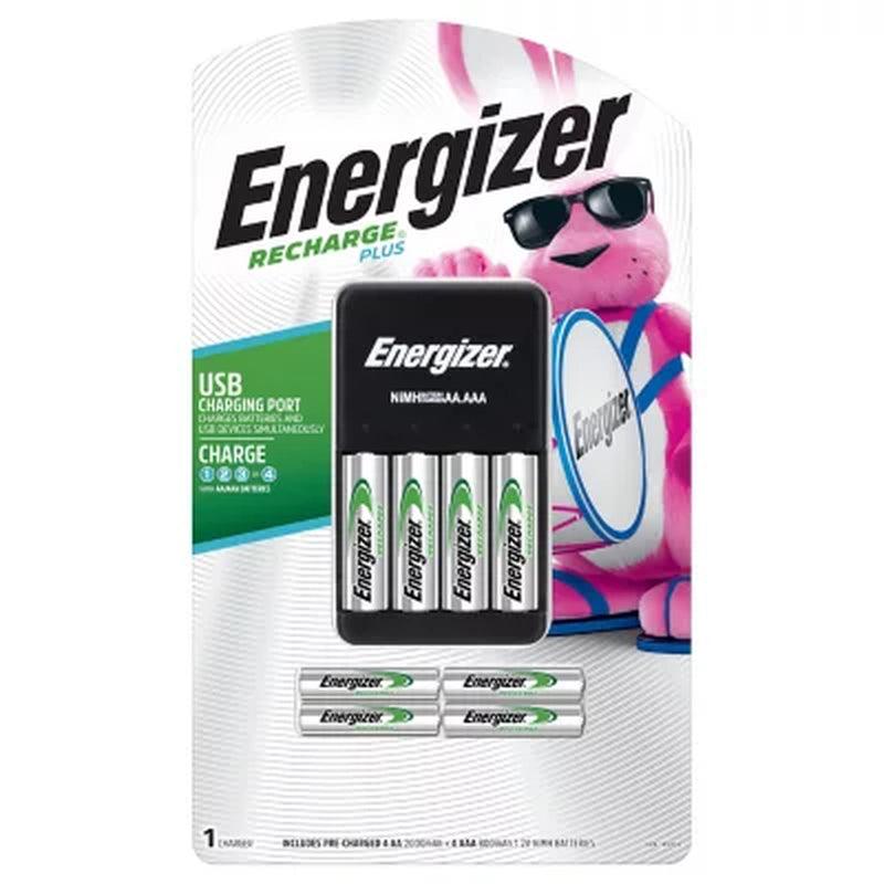 Energizer Recharge Powerplus Charger AA & AAA Batteries