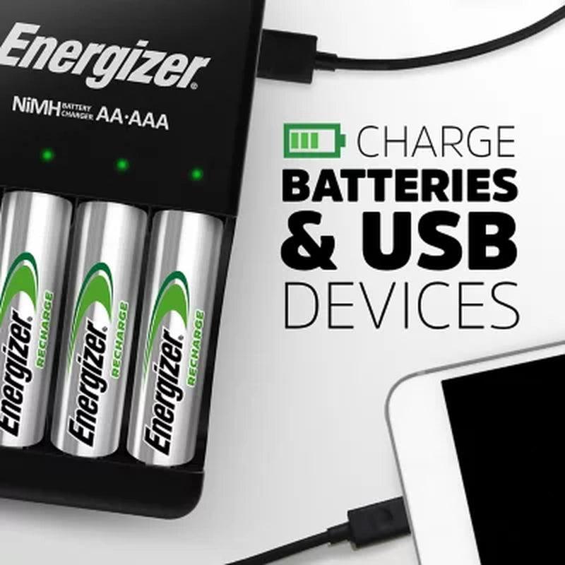 Energizer Recharge Powerplus Charger AA & AAA Batteries