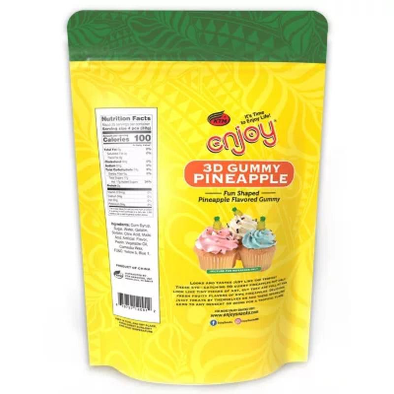 Enjoy 3D Gummy Pineapple (28.2 Oz., 100 Ct.)