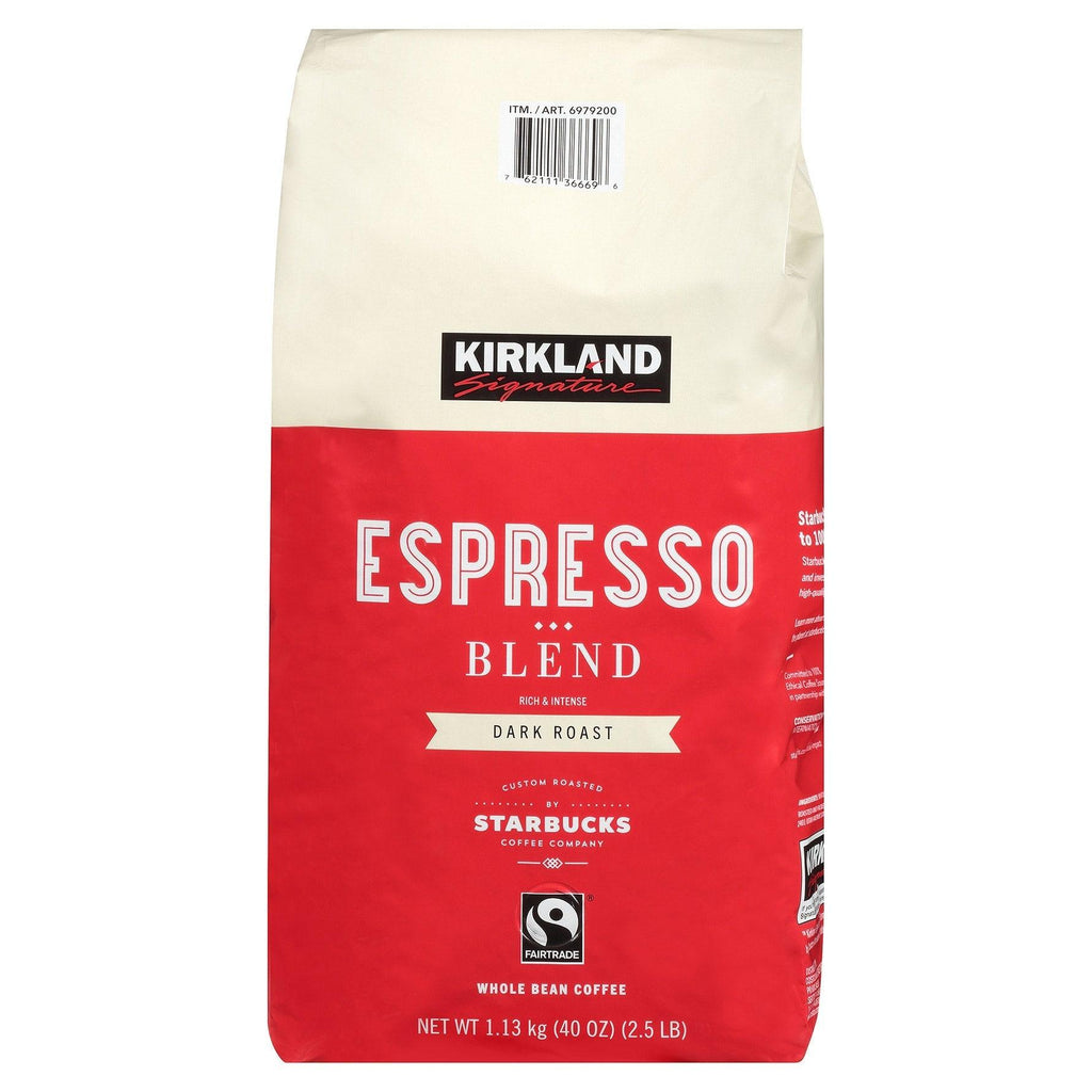 Espresso Blend Coffee, Dark Roast, Whole Bean, 2.5 Lbs