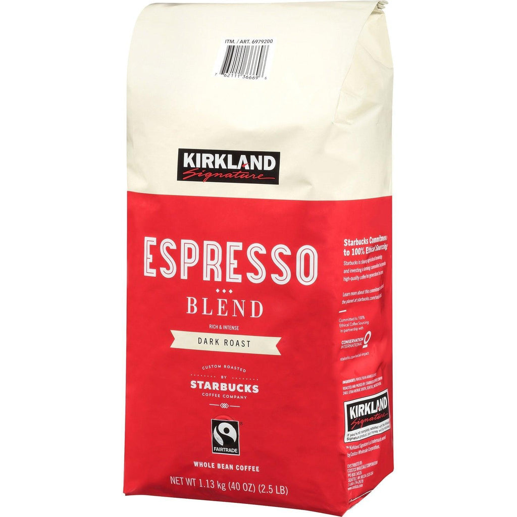 Espresso Blend Coffee, Dark Roast, Whole Bean, 2.5 Lbs