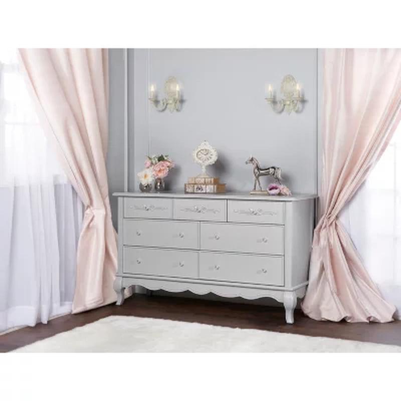 Evolur Aurora 7-Drawer Double Dresser (Choose Your Color)