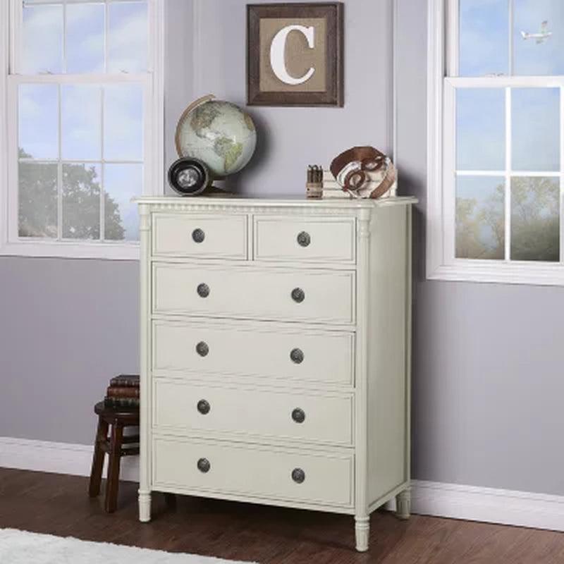 Evolur Julienne 6-Drawer Chest, Cloud