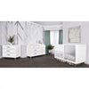 Evolur Loft Art Deco 3-In-1 Convertible Crib in White