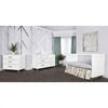 Evolur Loft Art Deco 3-In-1 Convertible Crib in White