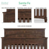 Evolur Santa Fe 5-In-1 Convertible Crib, Antique Brown