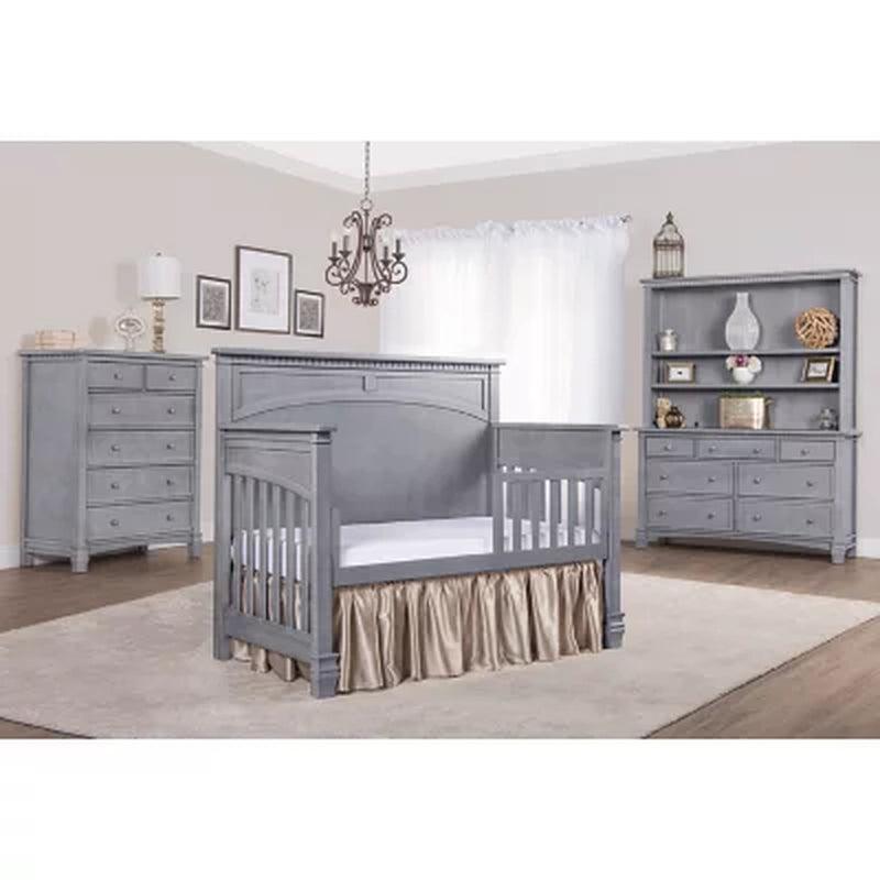 Evolur Santa Fe 5-In-1 Convertible Crib, Storm Gray