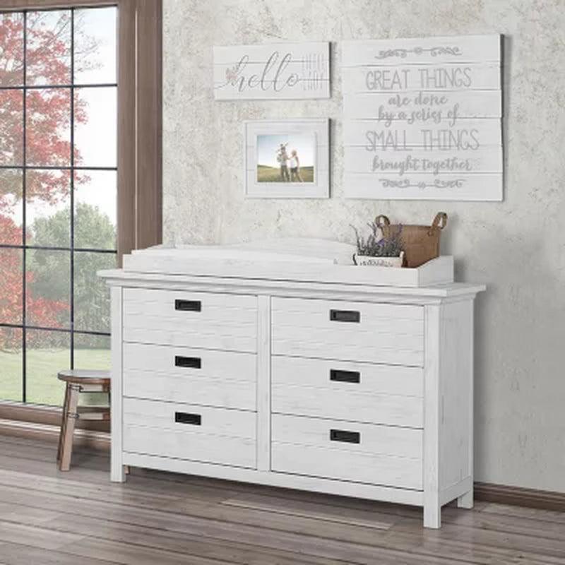 Evolur Waverly 6-Drawer Double Dresser (Choose Your Color)