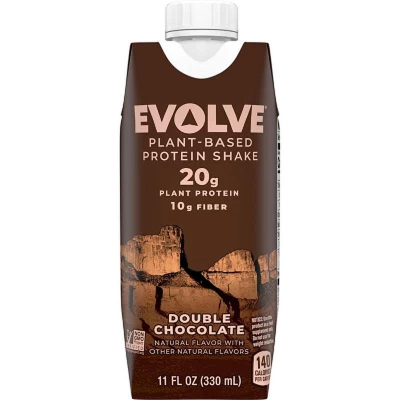 Evolve Plant Based Protein Shake, Double Chocolate (11 Fl. Oz., 18 Pk.)