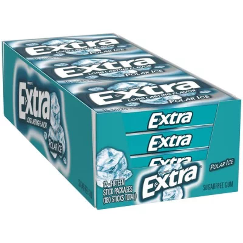 Extra Polar Ice Sugar-Free Gum (15 Ct. 12 Pks.)