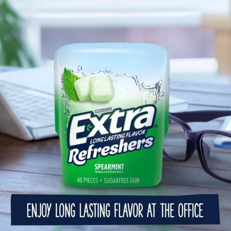 EXTRA Refreshers Spearmint Chewing Gum (40 Ct., 4 Pk.)