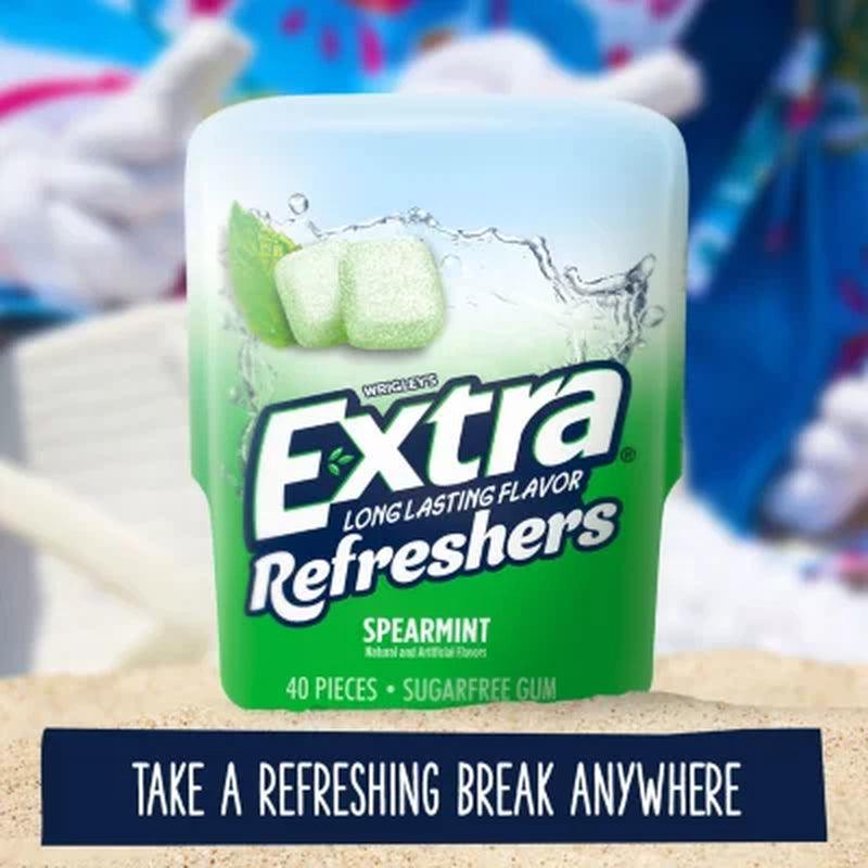 EXTRA Refreshers Spearmint Chewing Gum (40 Ct., 4 Pk.)