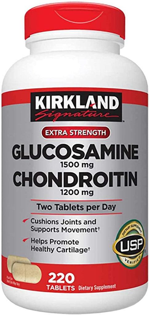 Extra Strength Glucosamine 1500Mg/Chondroitin 1200Mg Sulfate - 220 Tablets, Supports Nourishing / Keeping the Joint Healthy