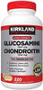 Extra Strength Glucosamine 1500Mg/Chondroitin 1200Mg Sulfate - 220 Tablets, Supports Nourishing / Keeping the Joint Healthy