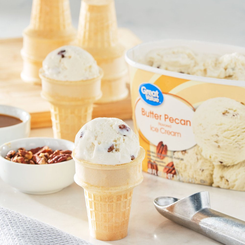 Great Value Butter Pecan Ice Cream, 48 Fl Oz