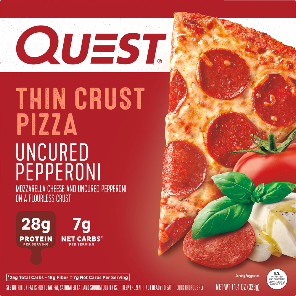 Quest® Thin Crust Pizza, High Protein, Flourless, Uncured Pepperoni