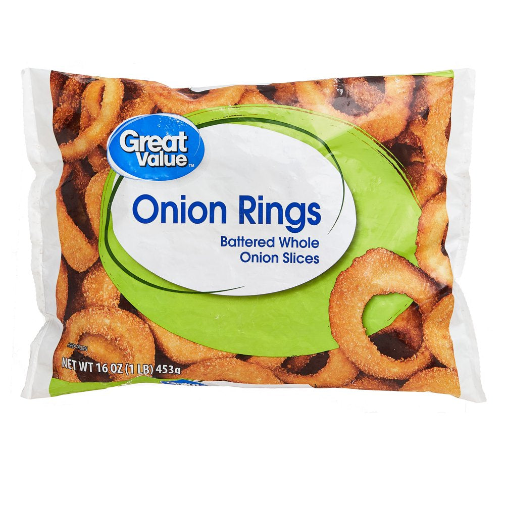 Great Value Whole Onion Rings, 16 Oz Bag (Frozen)