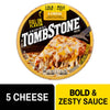 Tombstone Frozen Pizza, Five Cheese Thin Crust, Pizza with Marinara Sauce, 19.3 Oz (Frozen)