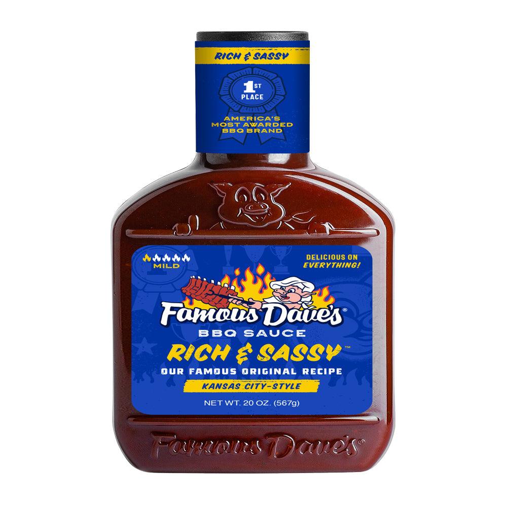 Famous Dave'S Rich & Sassy BBQ Sauce, 20 Oz