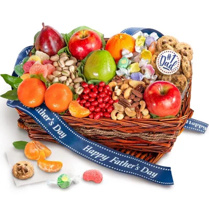 Father'S Day Fruit and Snacks Gift Basket