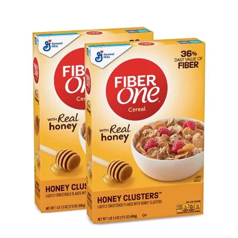 Fiber One Cereal, Honey Clusters (2 Pk.)