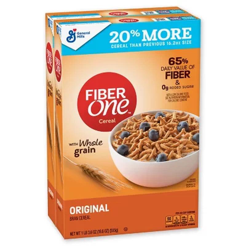 Fiber One Cereal, Original Bran (32.4 Oz, 2 Pk.)