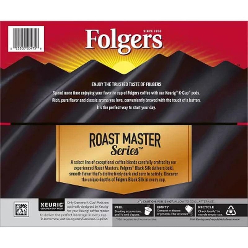 Folgers Black Silk Coffee K-Cups, Dark Roast (100 Ct.)