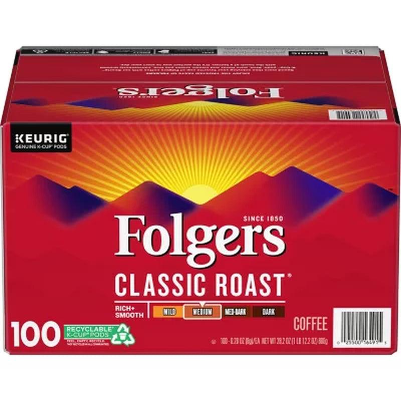 Folgers Classic Roast Coffee K-Cups (100 Ct.)