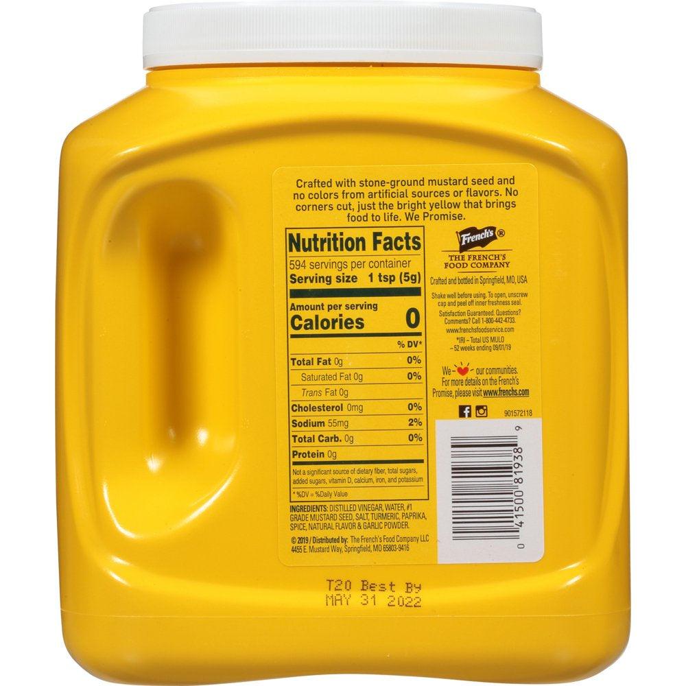 French'S Classic Yellow Mustard, 105 Oz