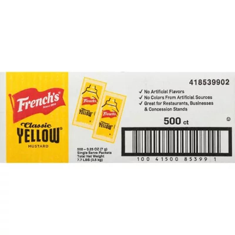 French'S Mustard Single-Serve Packets (5.5 G., 500 Ct.)