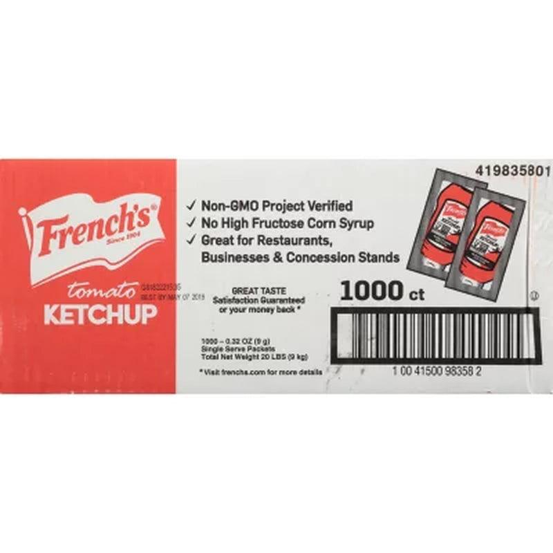 French'S Tomato Ketchup Single-Serve Packets (1,000 Ct.)