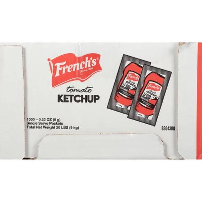 French'S Tomato Ketchup Single-Serve Packets (1,000 Ct.)