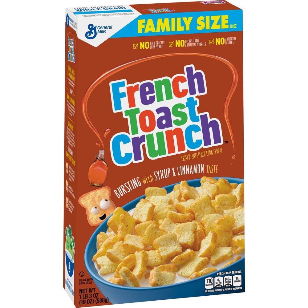 French Toast Crunch, Cereal, with Whole Grain, 19 Oz