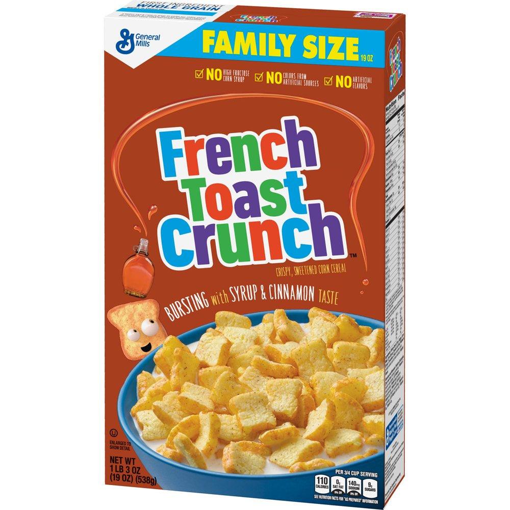 French Toast Crunch, Cereal, with Whole Grain, 19 Oz