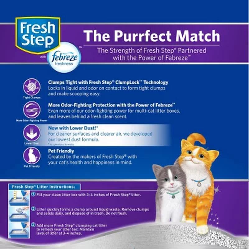 Fresh Step Multi-Cat Scented Litter with the Power of Febreze, Clumping Cat Litter (42 Lbs.)