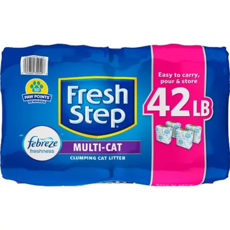 Fresh Step Multi-Cat Scented Litter with the Power of Febreze, Clumping Cat Litter (42 Lbs.)