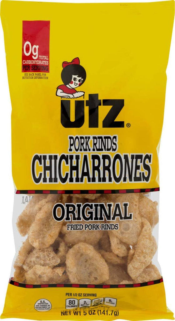 Fried Pork Rinds Chicharrones (Original, 6-5 Oz. Bags)