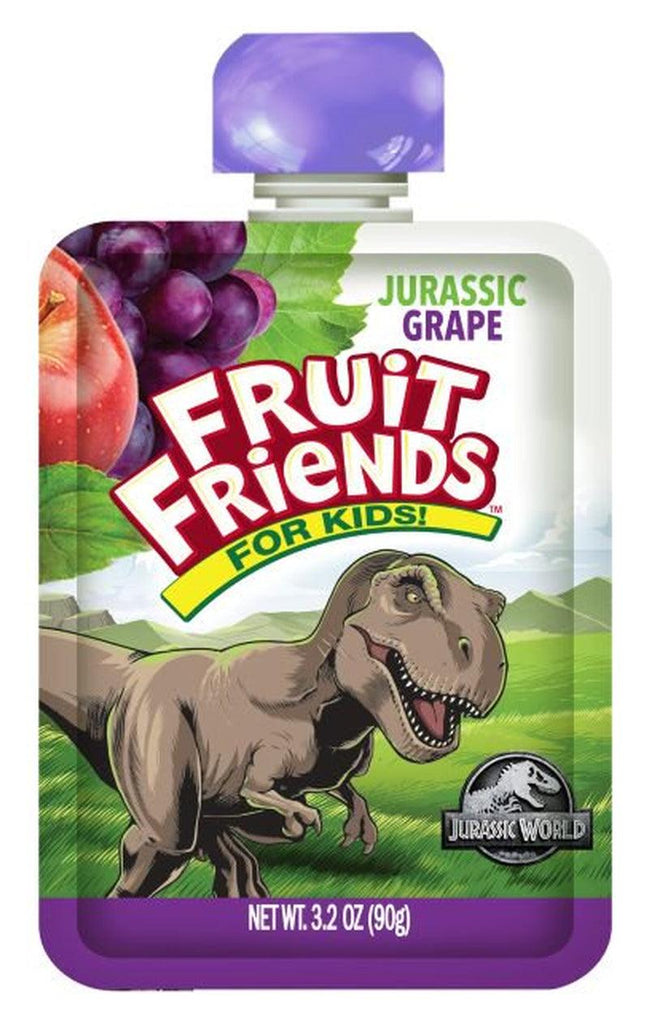 Fruit Friends Jurassic World Organic Grape Applesauce, 3.2 Oz, 10 Ct