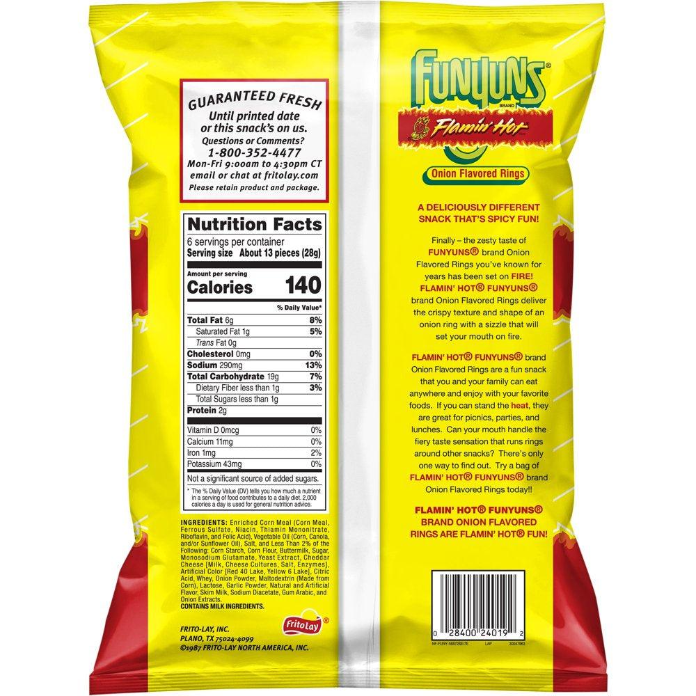 Funyuns Flamin' Hot Onion Flavored Rings, 6 Oz