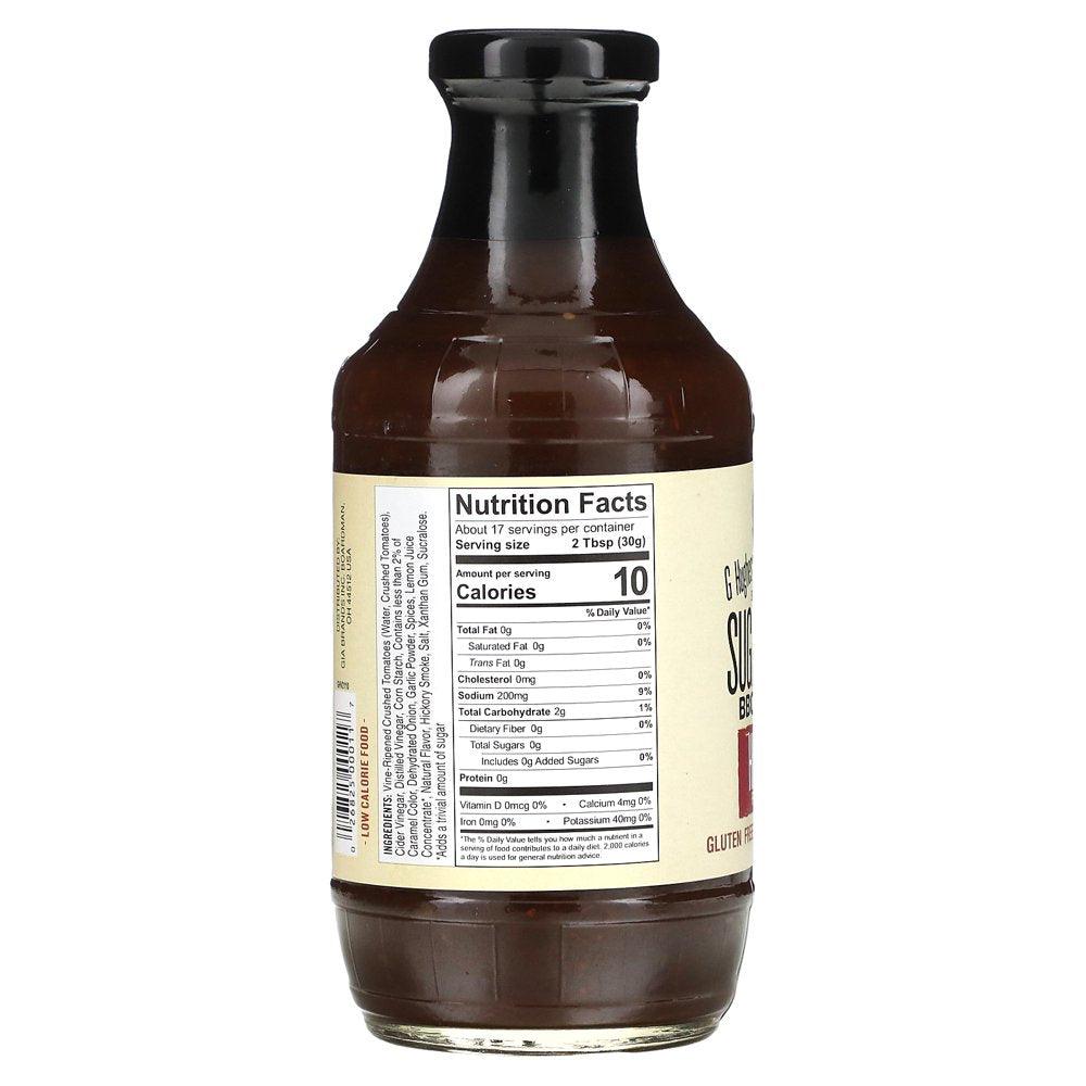 G Hughes Smokehouse Hickory Flavored BBQ Sauce, 18 Oz