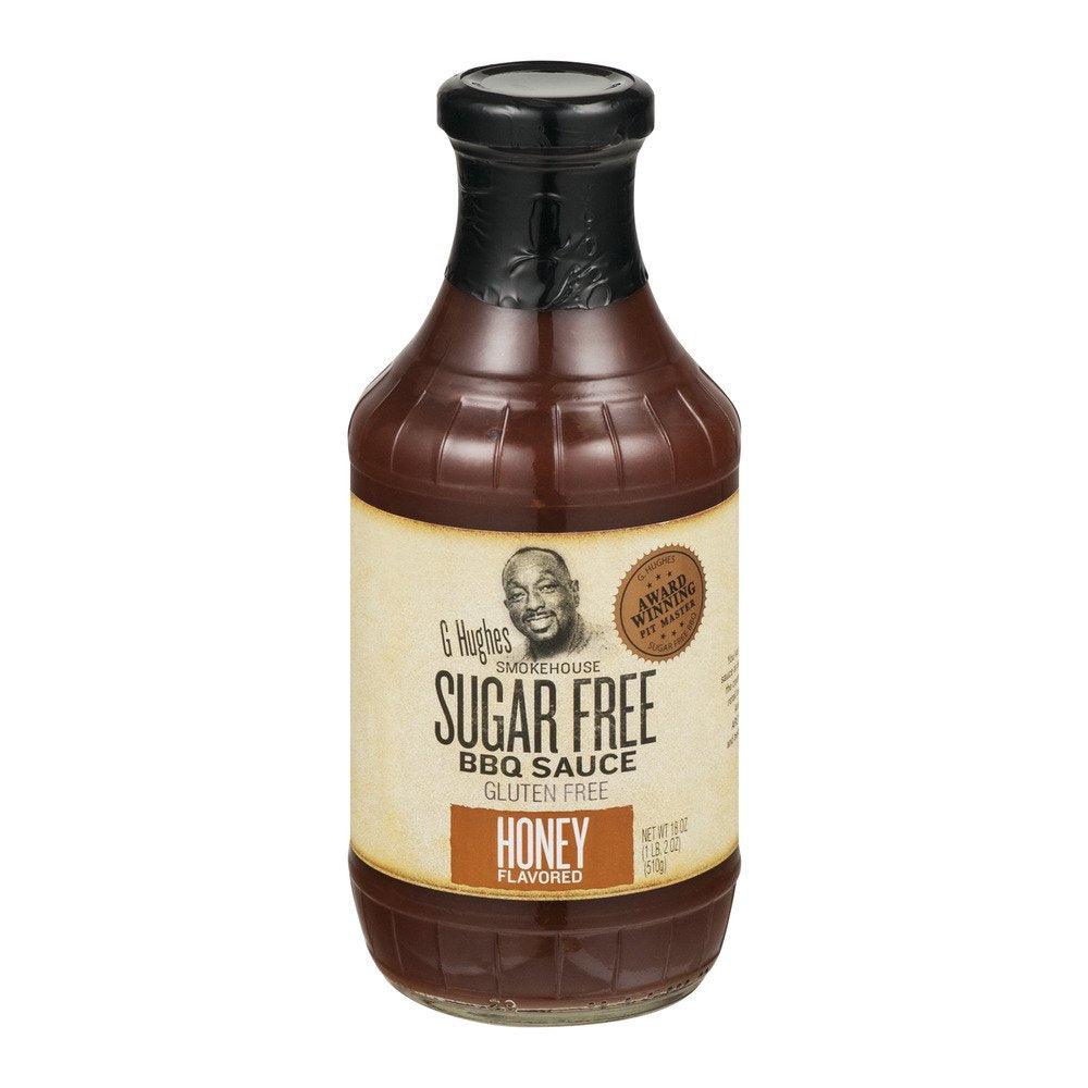 G Hughes Smokehouse Sugar Free Honey Flavored BBQ Sauce, 18 Oz