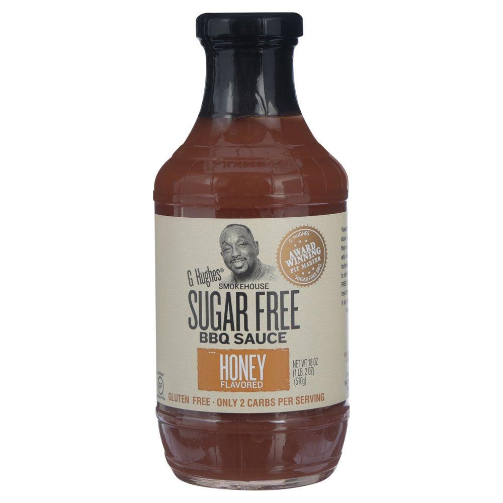 G Hughes Smokehouse Sugar Free Honey Flavored BBQ Sauce, 18 Oz