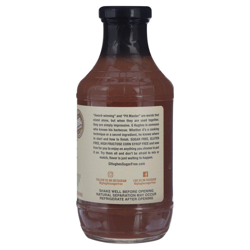 G Hughes Smokehouse Sugar Free Honey Flavored BBQ Sauce, 18 Oz