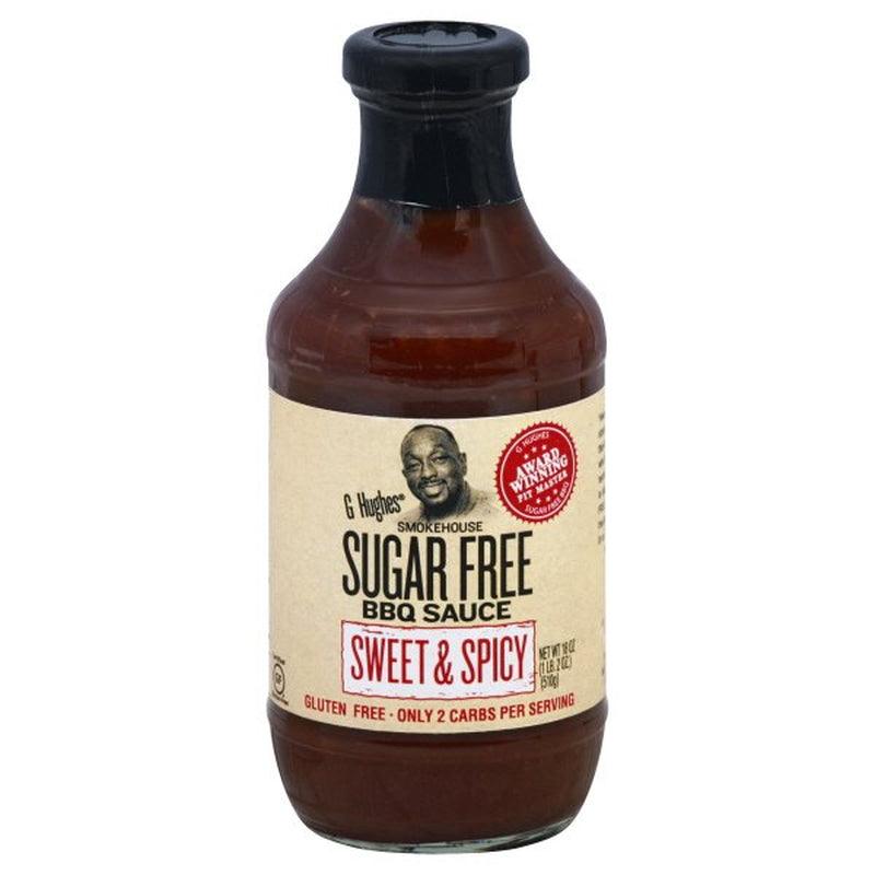 G Hughes Smokehouse Sugar Free Sweet & Spicy BBQ Sauce, 18 Oz