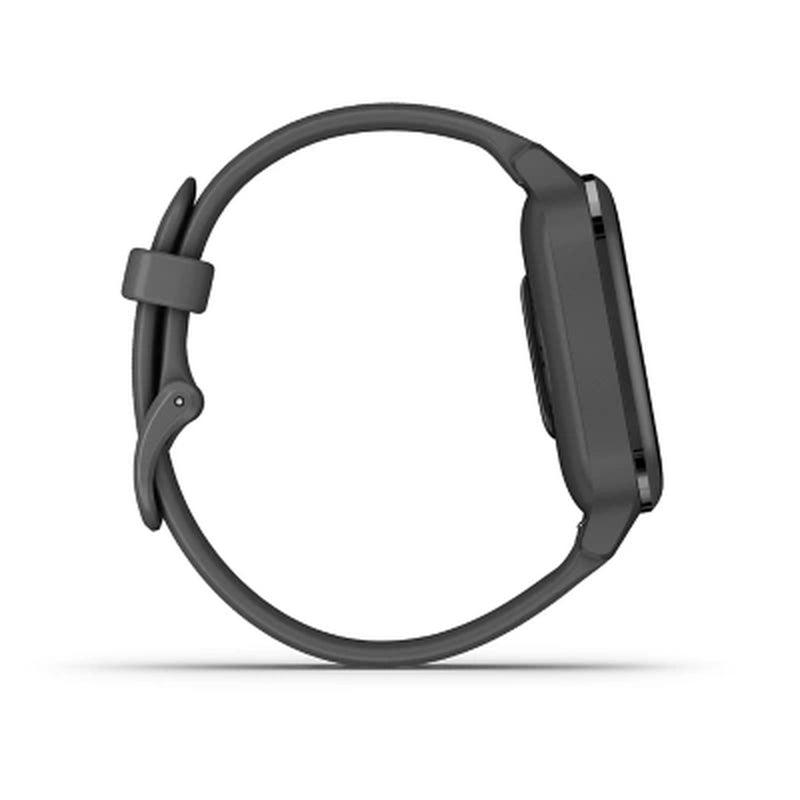 Garmin Venu Sq - Slate Aluminum Bezel with Shadow Gray Case and Silicone Band