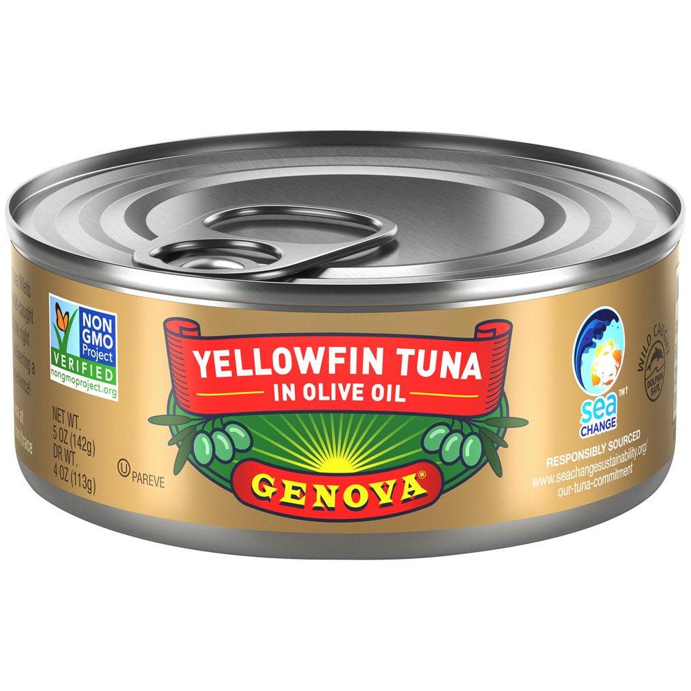 Genova Tonno Solid Light Tuna in Olive Oil, 5 Oz Can