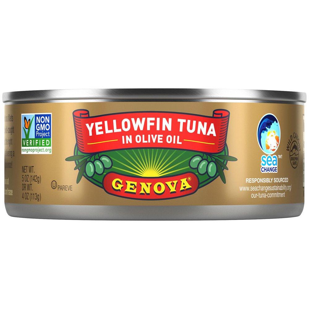 Genova Tonno Solid Light Tuna in Olive Oil, 5 Oz Can