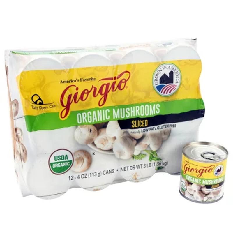 Giorgio Organic Mushrooms (4 Oz., 12 Pk.)