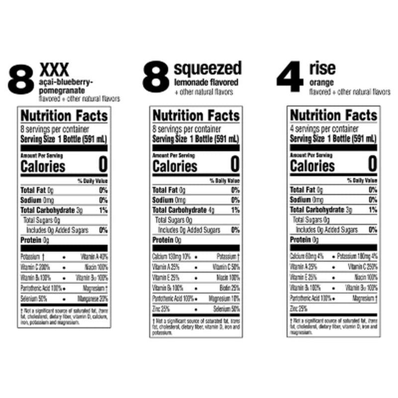 Glaceau Vitaminwater Zero Variety Pack Nutrient Enhanced Water (20 Fl. Oz., 20 Pk.)